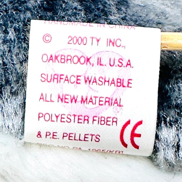 Ty Y2K Hopper Bunny Rabbit Beanie Baby w/All Tags & Heart Protector - Picture 10 of 12